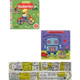 Hareketli Bisikletler + Hareketli Oyuncaklar 2'li Set + Mat. Öğreten Cetvel