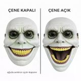 Hareketli Çene Mekanizmalı Korku Maskesi Yeşil (5047)
