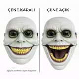 Hareketli Çene Mekanizmalı Korku Maskesi Yeşil (5433)