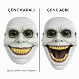 Hareketli Çene Mekanizmalı Yeşil Korku Maskesi 1766574360703