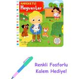Hareketli Hayvanlar (Ciltli) + Renkli Fosforlu Kalem