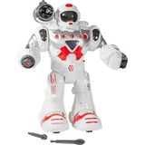 Hareketli Işıklı ve Sesli Ok Atan Oyuncak Robot Kırmızı