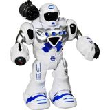 Hareketli Işıklı ve Sesli Ok Atan Oyuncak Robot Mavi