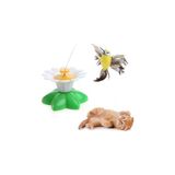Hareketli Kedi Oyuncağı Dönen Kuş Başlıklı (Pille Çalışır)