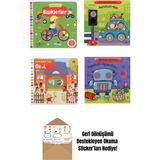 Hareketli Kitap Seti 4 Kitap Set + Okuma Sticker'ları