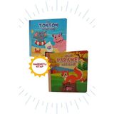 Hareketli Kitaplar-2 Li "fil Tonton & Sincap Karamel' 3 Boyutlu