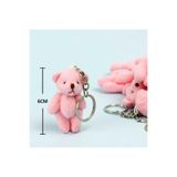 Hareketli Mini Peluş Ayıcık Anahtarlık, Tek Ebat, TYC0NR248N170653474750364, Pembe, üniseks-yetişkin