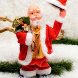 Hareketli Sapkali Noel Baba Santa Claus Yilbasi Susu 30Cm