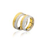 Harem Altın 0101 Sarı Beyaz Renk Altın Alyans