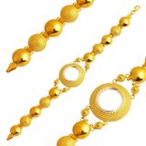 Harem Altın 1 Çeyrekli Top Zincir Çeyrek Bileklik Bıl45