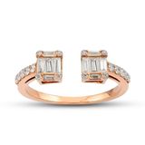 Harem Altın B13 0.48 Ct Baget Pırlanta Yüzük