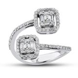 Harem Altın B14 0.70 Ct Baget Pırlanta Yüzük