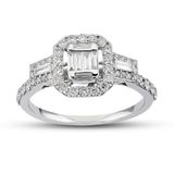 Harem Altın B15 0.15 ct Baget Kadın Pırlanta Yüzük