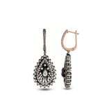 Harem Altın EK10 1.74 ct Elmas Zümrüt Pırlanta Küpe