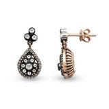 Harem Altın EK19 0.54 ct Elmas Zümrüt Pırlanta Küpe