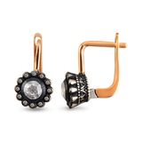 Harem Altın EK20 0.21 ct Elmas Zümrüt Pırlanta Küpe