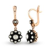Harem Altın EK21 0.48 ct Elmas Zümrüt Pırlanta Küpe