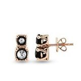 Harem Altın EK26 0.15 ct Elmas Zümrüt Pırlanta Küpe