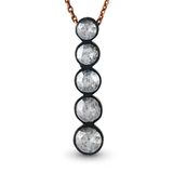 Harem Altın EKL26 5 Taş Elmas Kolye