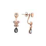 Harem Altın GMS589 Kelebek Piercing Gümüş Küpe