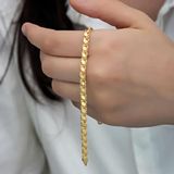 Harem Altın Gümüş Gold Pullu Zincir Kadın Bileklik