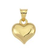 Harem Altın Gümüş Küçük 3 Boyutlu Gold Kalp Kadın Kolye Ucu