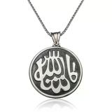 Harem Altın Gümüş Maşallah Yazılı Kolye