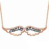 Harem Altın Gümüş Melek Canım Annem Kadın Kolye