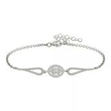 Harem Altın Gümüş Rodyum Oval Baget Bileklik