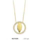 Harem Altın KLY1035 14 Ayar Altın Yaprak Kolye