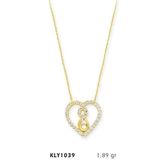 Harem Altın KLY1039 14 Ayar Altın Sonsuz Kalp Kolye