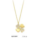 Harem Altın KLY1049 14 Ayar Altın Yonca Kolye