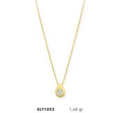 Harem Altın KLY1053 14 Ayar Altın Tektaş Kolye