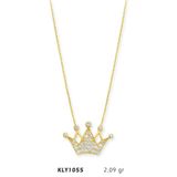 Harem Altın KLY1055 14 Ayar Altın Kral Tacı Kolye