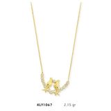 Harem Altın KLY1067 14 Ayar Altın Çift Kuş Kolye