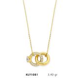 Harem Altın KLY1081 14 Ayar Altın Çift Yüzük Kolye