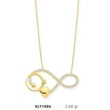 Harem Altın KLY1086 14 Ayar Altın Sonsuz Kalp Kolye