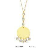 Harem Altın KLY1088 14 Ayar Altın Tria Plaka Kolye