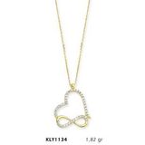 Harem Altın KLY1134 14 Ayar Altın Sonsuz Kalp Kolye
