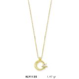 Harem Altın KLY1135 14 Ayar Altın Tektaş Ayyıldız Kolye