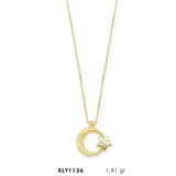 Harem Altın KLY1136 14 Ayar Altın Tektaş Ayyıldız Kolye