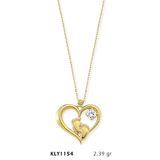 Harem Altın KLY1154 14 Ayar Altın Bebek Ayağı Kalp Kolye