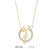 Harem Altın KLY1155 14 Ayar Altın Anne Bebek Kolye