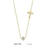 Harem Altın KLY1178 14 Ayar Altın Tektaş Haç Kolye