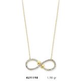 Harem Altın KLY1198 14 Ayar Altın Sonsuz Kalp Kolye