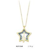 Harem Altın KLY1268 14 Ayar Altın Sol Anahtarlı Yıldız Kolye
