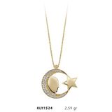 Harem Altın KLY1524 14 Ayar Altın Ayyıldız Kadın Kolye