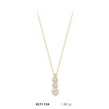 Harem Altın KLY1734 14 Ayar Üçtaş Kolye