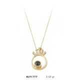 Harem Altın KLY1777 14 Ayar Altın Kral Tacı Kolye