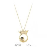 Harem Altın KLY1782 14 Ayar Altın Kral Tacı Kolye